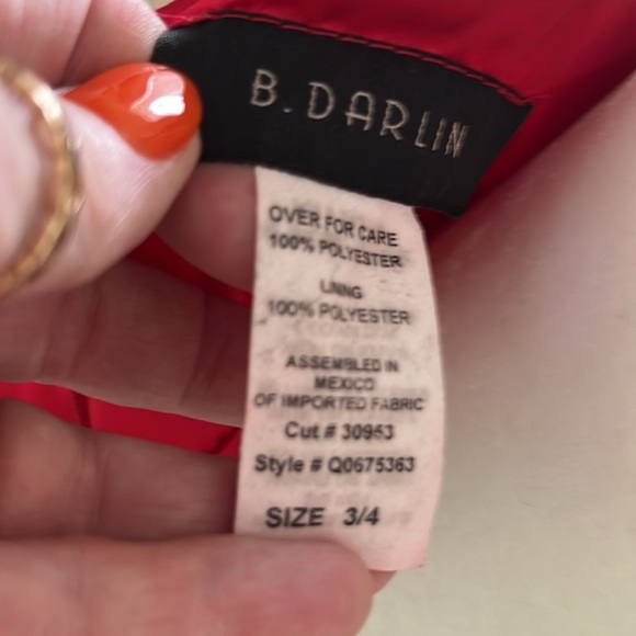 High Low Red Prom dress. Size 3/4 and Perfect - Picture 5 of 5